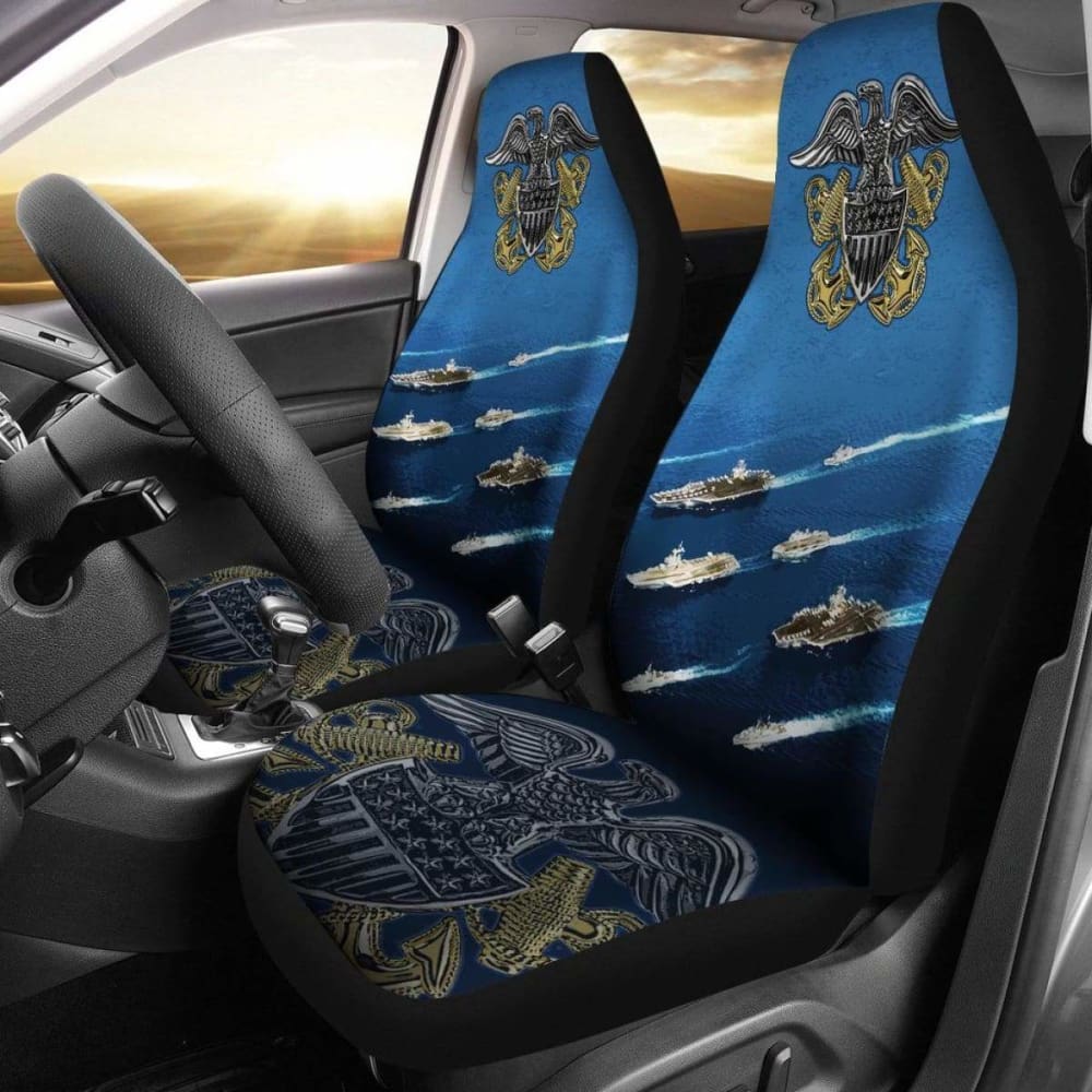 Military Navy Glove Car Seat Covers Set Of 2 110424 - YourCarButBetter