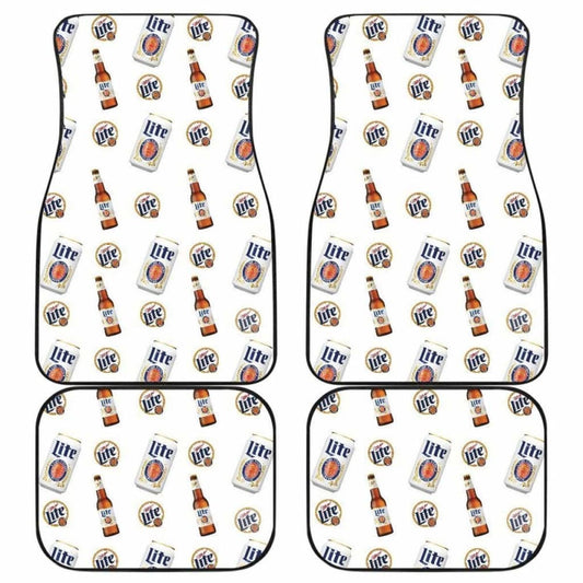 Miller Lite Car Floor Mats Beer Lover Gift Idea 195016 - YourCarButBetter