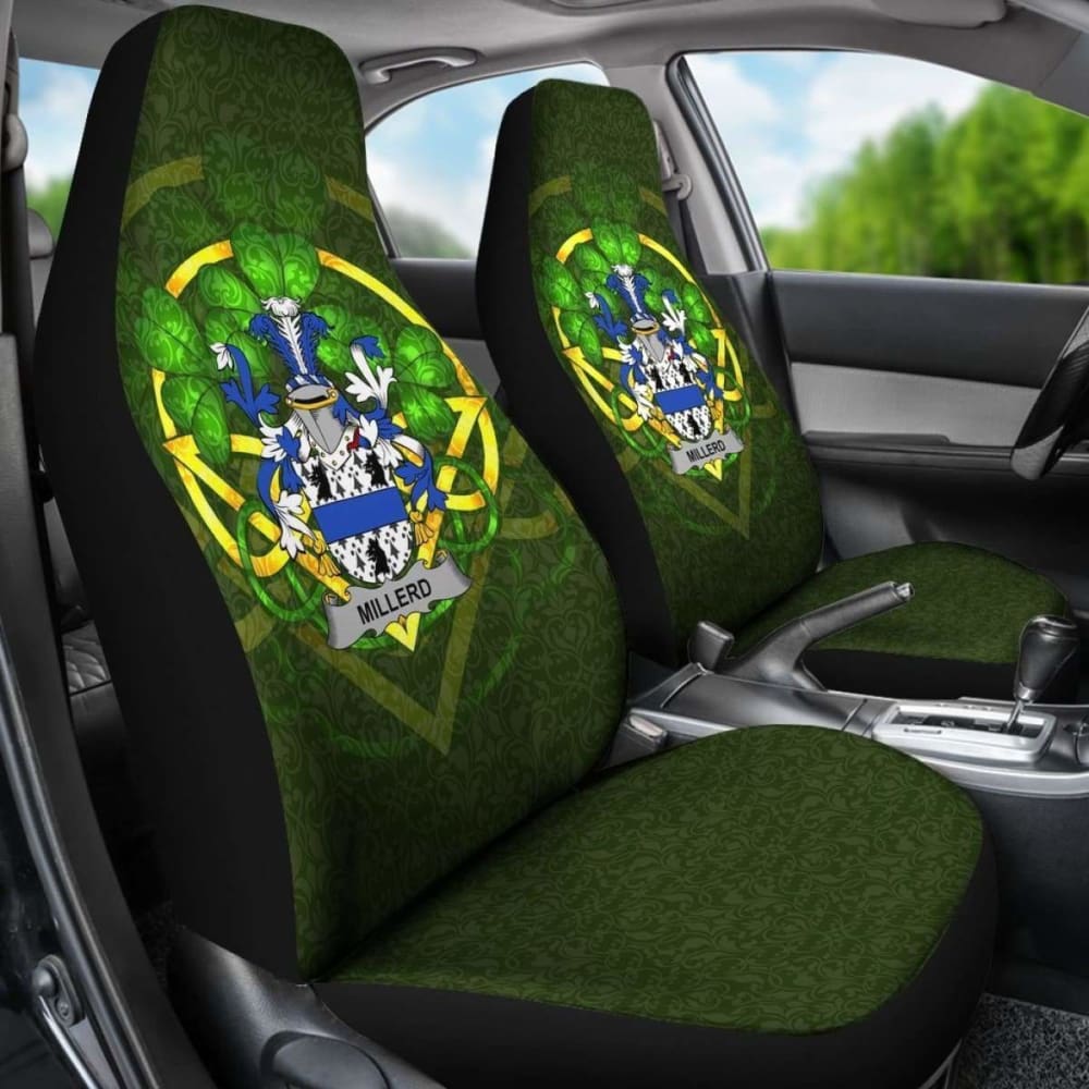 Millerd Ireland Car Seat Cover Celtic Shamrock (Set Of Two) 154230 - YourCarButBetter