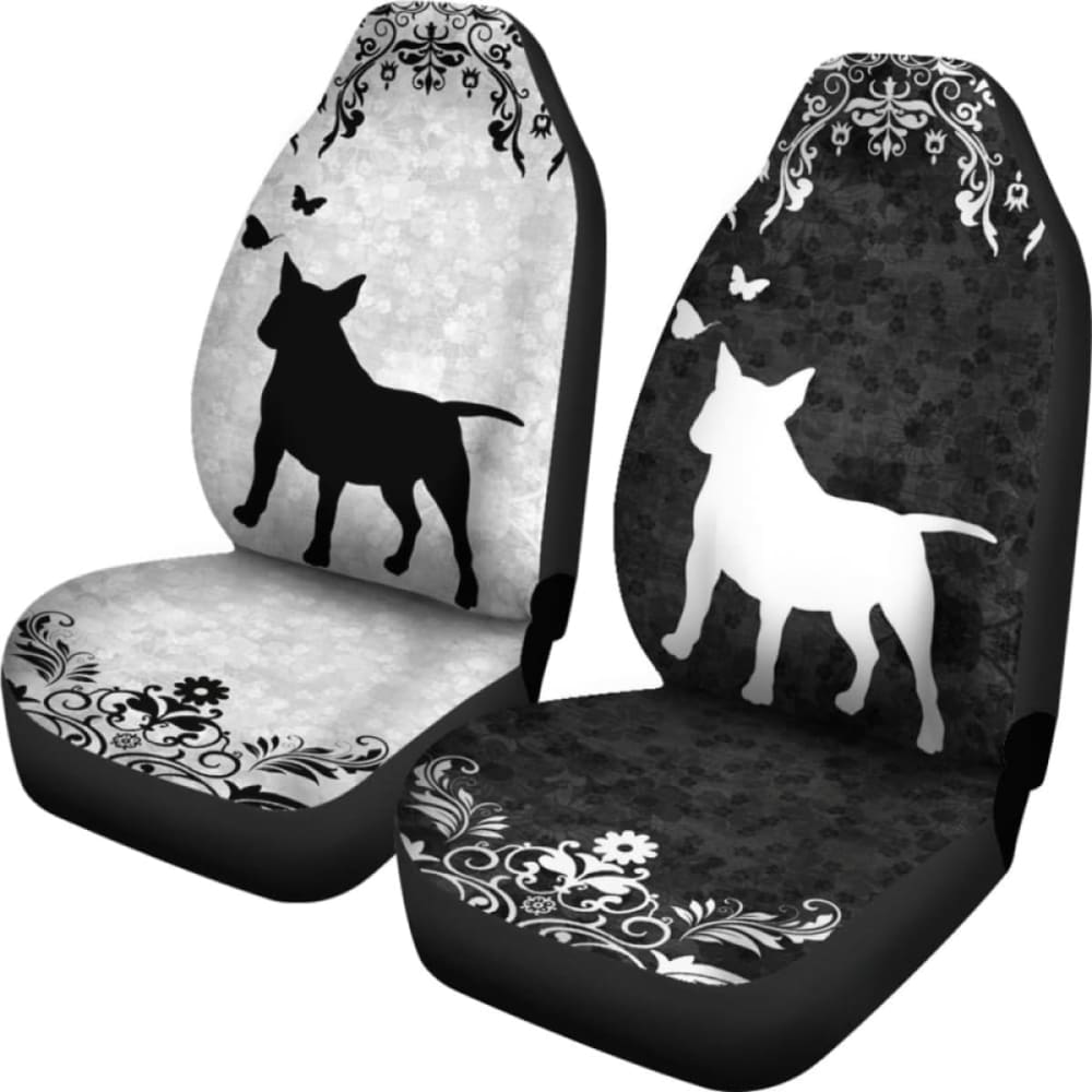 Miniature Bull Terrier Car Seat Covers 110424 - YourCarButBetter