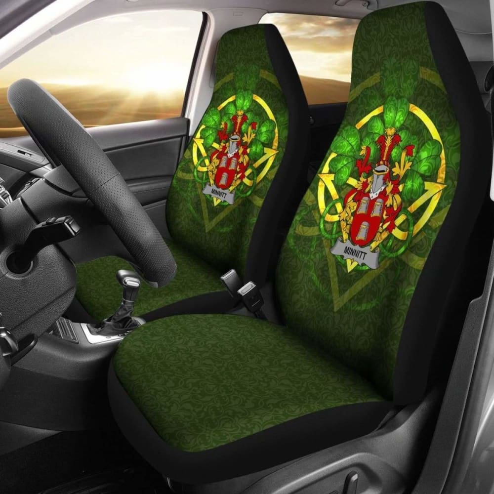Minnitt Ireland Car Seat Cover Celtic Shamrock (Set Of Two) 154230 - YourCarButBetter