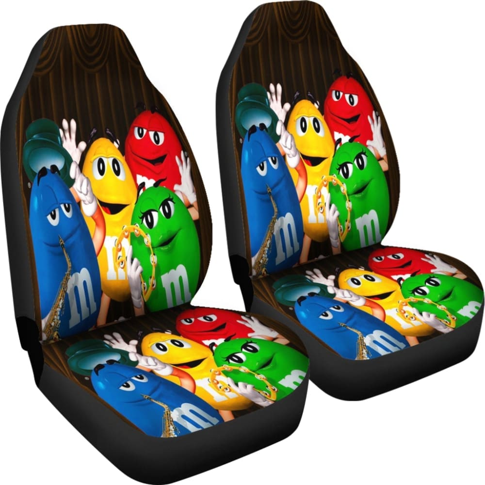 M&M Chocolate Band Car Seat Covers Car Accessories Decoration 094201 - YourCarButBetter