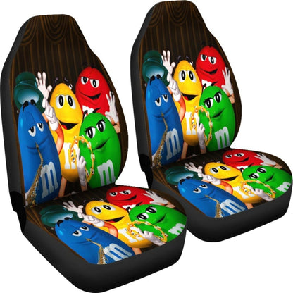M&M Chocolate Band Seat Covers 094201 - YourCarButBetter