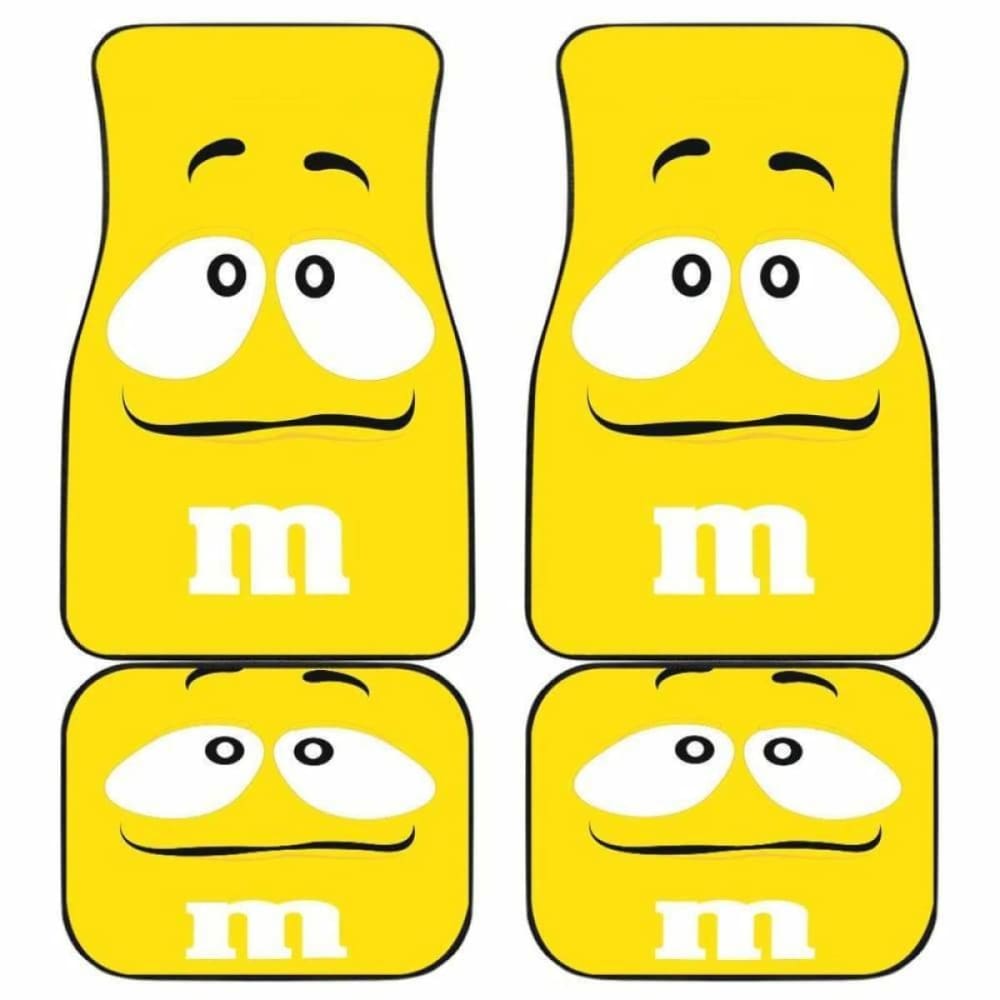 M&M Yellow Chocolate Car Floor Mats 094201 - YourCarButBetter