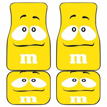 M&M Yellow Chocolate Car Floor Mats 094201 - YourCarButBetter