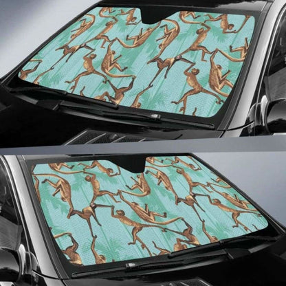 Monkey Palm Tree Background Car Auto Sun Shades 102507 - YourCarButBetter