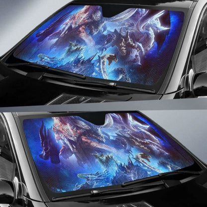 Monster Hunter World Dragons Sun Shade amazing best gift ideas 172609 - YourCarButBetter