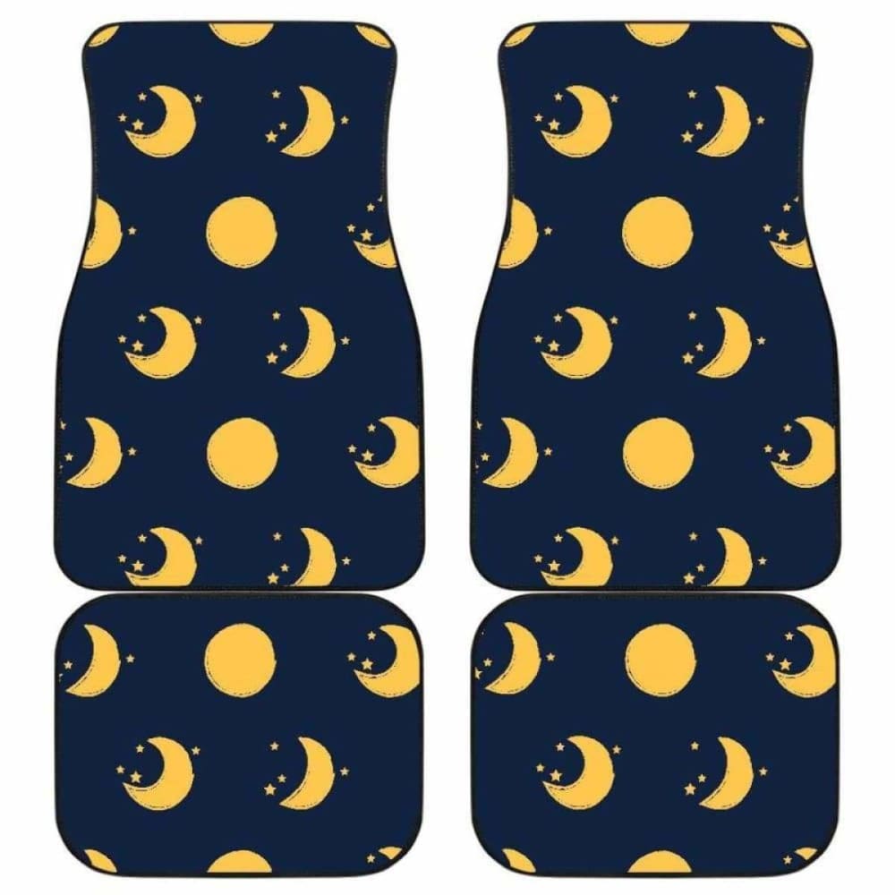 Moon Star Pattern Front And Back Car Mats 194013 - YourCarButBetter