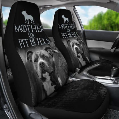 Mother Of Pit Bulls Car Seat Covers 174510 - YourCarButBetter