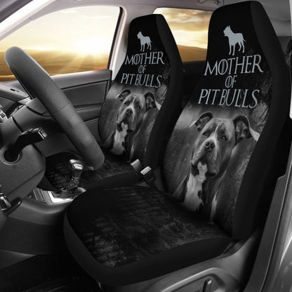 Mother Of Pit Bulls Car Seat Covers 174510 - YourCarButBetter