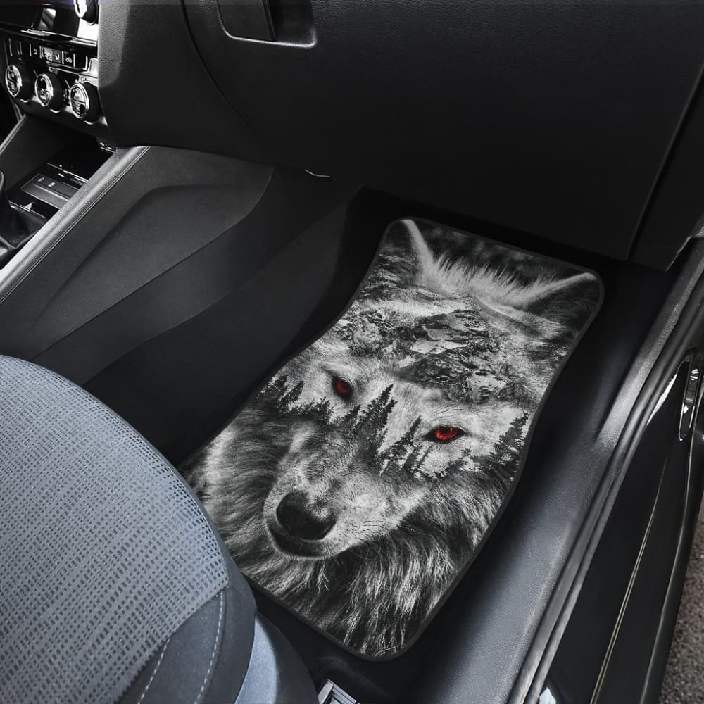 Mountain Snow Wolf Car Floor Mats 211303