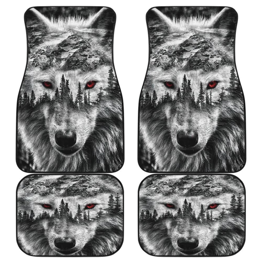 Mountain Snow Wolf Car Floor Mats 211303