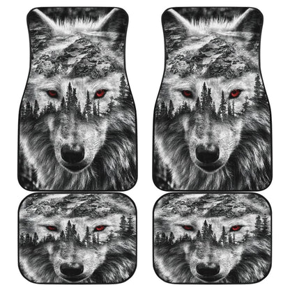 Mountain Snow Wolf Car Floor Mats 211303