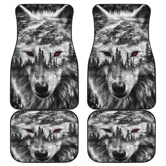Mountain Snow Wolf Car Floor Mats 211303