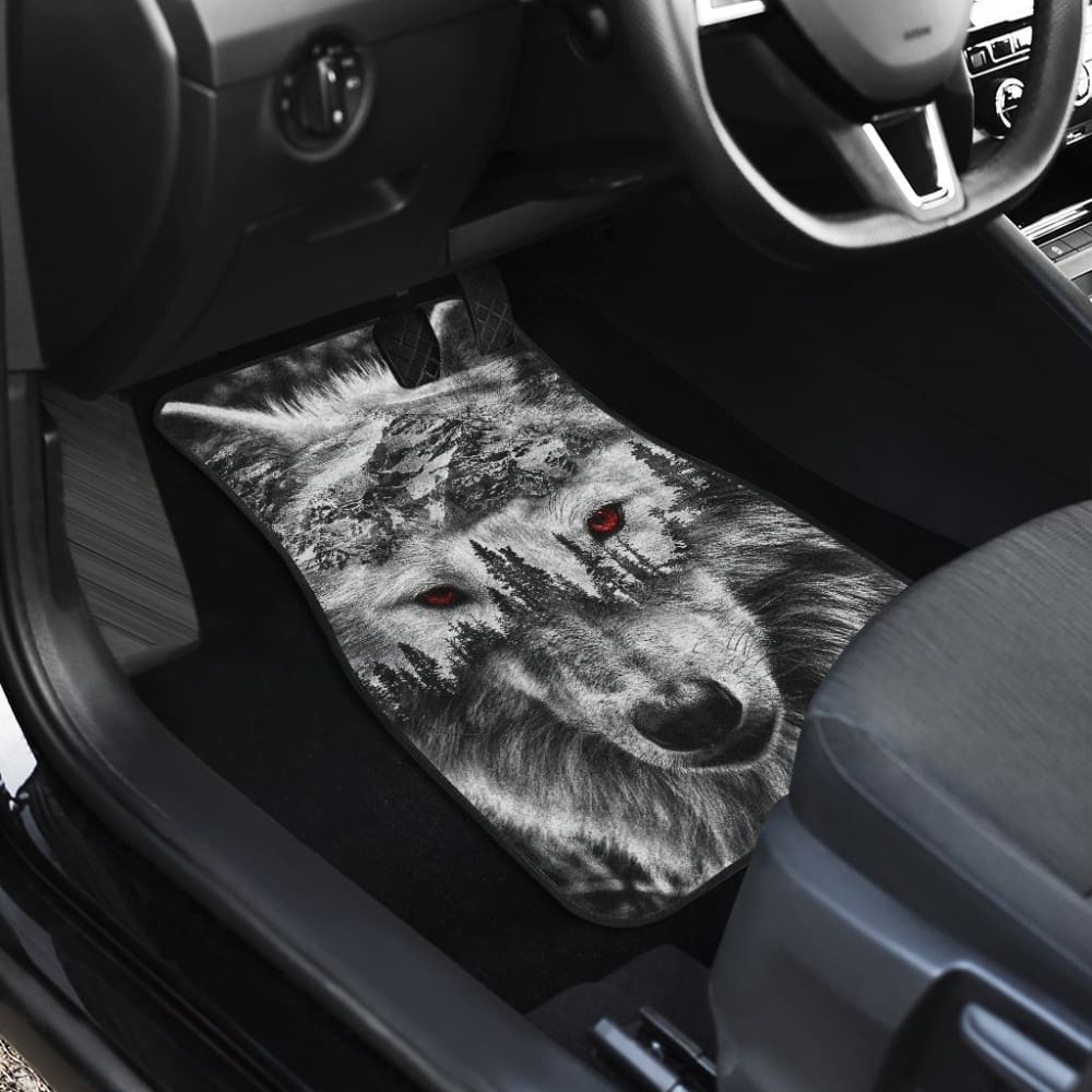 Mountain Snow Wolf Car Floor Mats 211303
