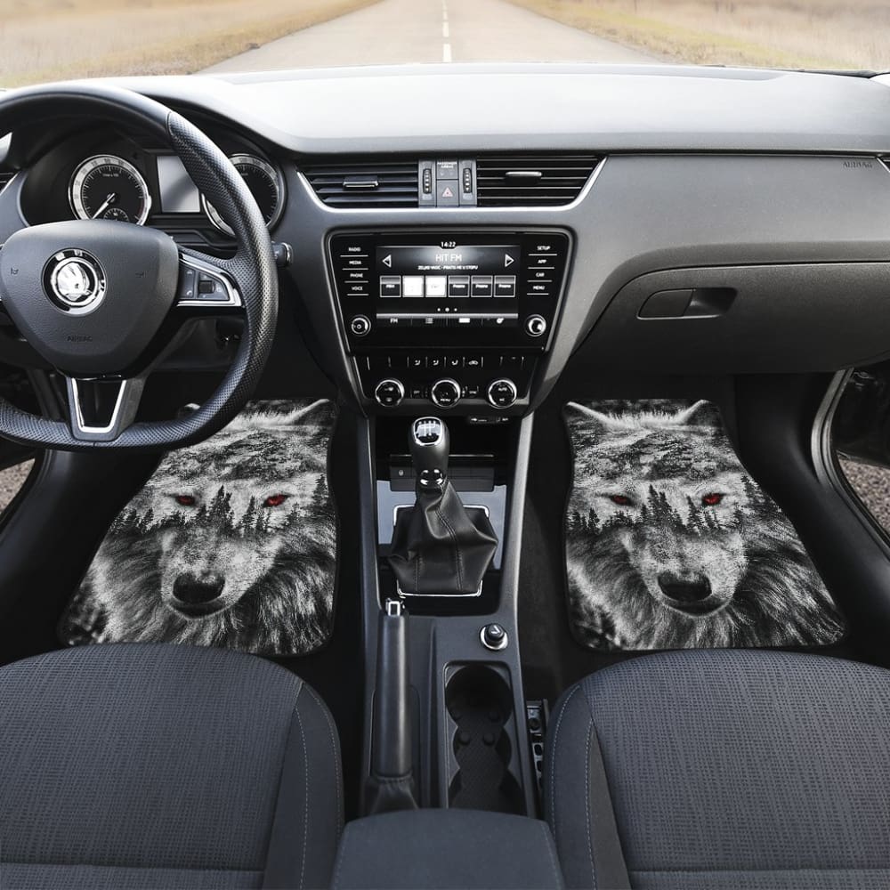 Mountain Snow Wolf Car Floor Mats 211303