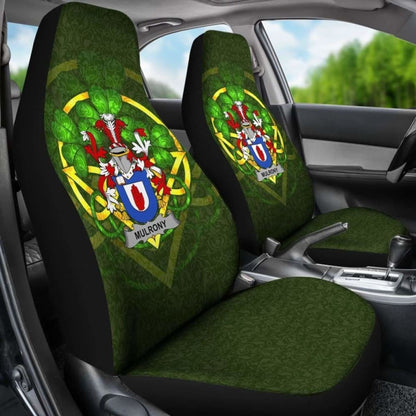 Mulrony Or O’Mulroney Ireland Car Seat Cover Celtic Shamrock (Set Of Two) 154230 - YourCarButBetter