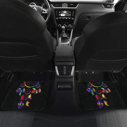 Multi Color Native Dreamcatcher Colorful Feather Car Floor Mats 211204 - YourCarButBetter