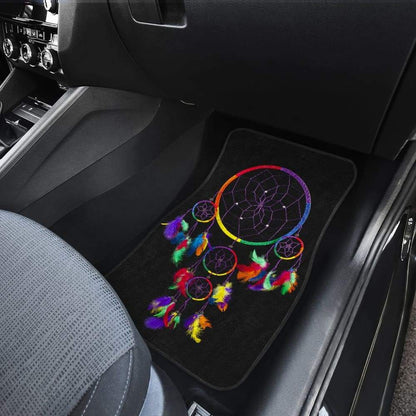 Multi Color Native Dreamcatcher Colorful Feather Car Floor Mats 211204 - YourCarButBetter