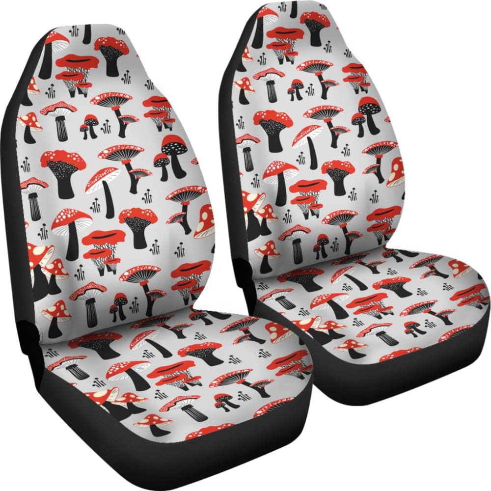 Mushroom Art Print Car Seat Covers 211706 - YourCarButBetter