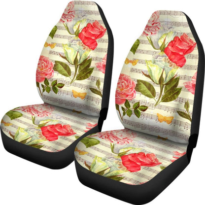 Music Roses Car Seat Covers 174510 - YourCarButBetter