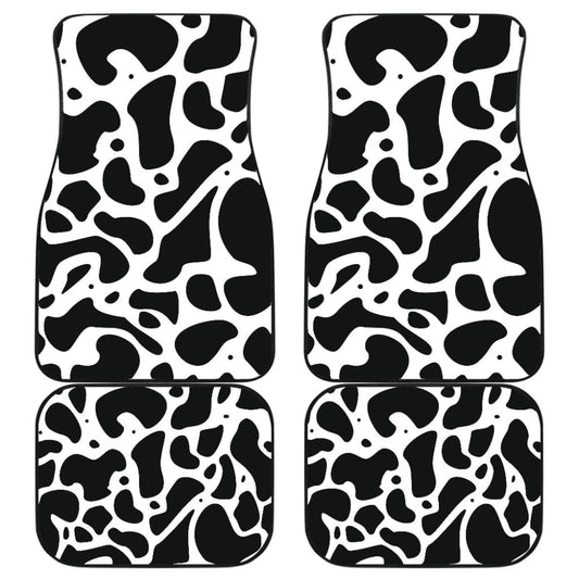 Must Buy Cowhide Print Car Floor Mats 210605 - YourCarButBetter