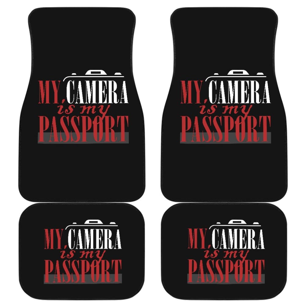 My Camera Is My Passport Photograph Lovers Car Floor Mats 211101 - YourCarButBetter