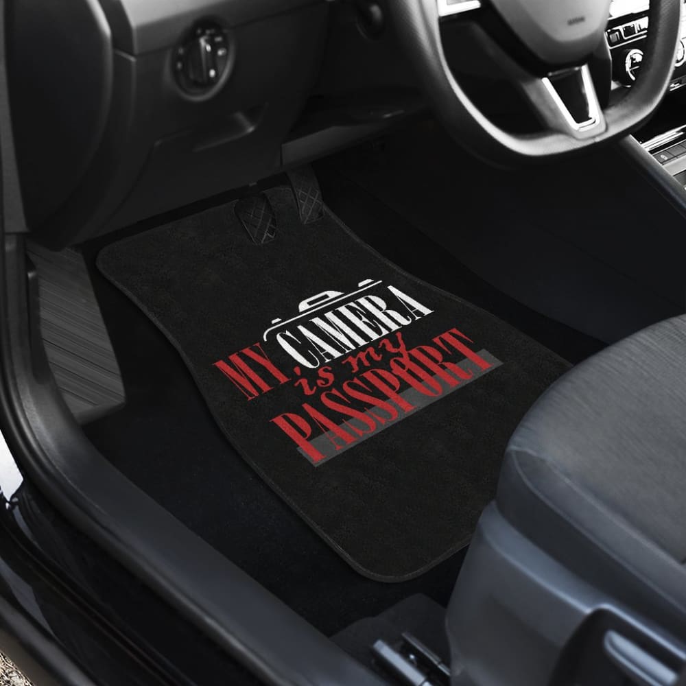 My Camera Is My Passport Photograph Lovers Car Floor Mats 211101 - YourCarButBetter