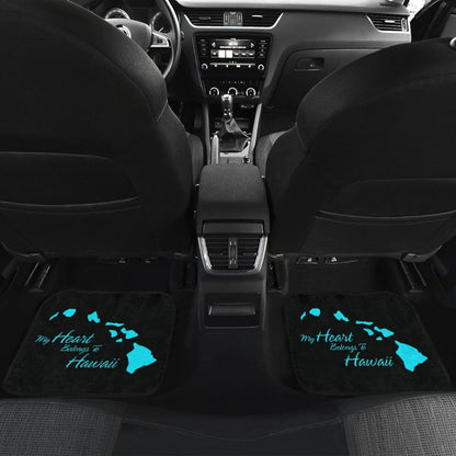My Heart Belongs To Hawaii Car Floor Mats 210201 - YourCarButBetter