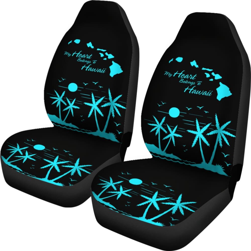 My Heart Belongs To Hawaii Car Seat Covers 210201 - YourCarButBetter