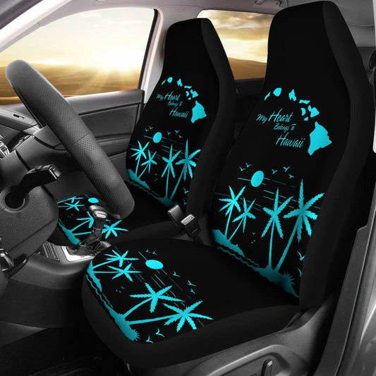 My Heart Belongs To Hawaii Car Seat Covers 210201 - YourCarButBetter