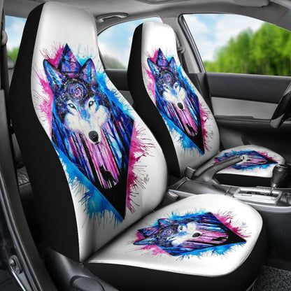 Mystic Wolf Car Seat Covers 174510 - YourCarButBetter