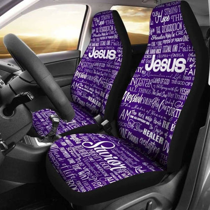 Names Of Jesus -2 Purple/White 181703 - YourCarButBetter