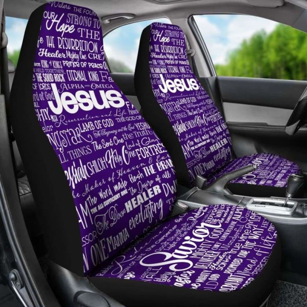 Names Of Jesus -2 Purple/White 181703 - YourCarButBetter