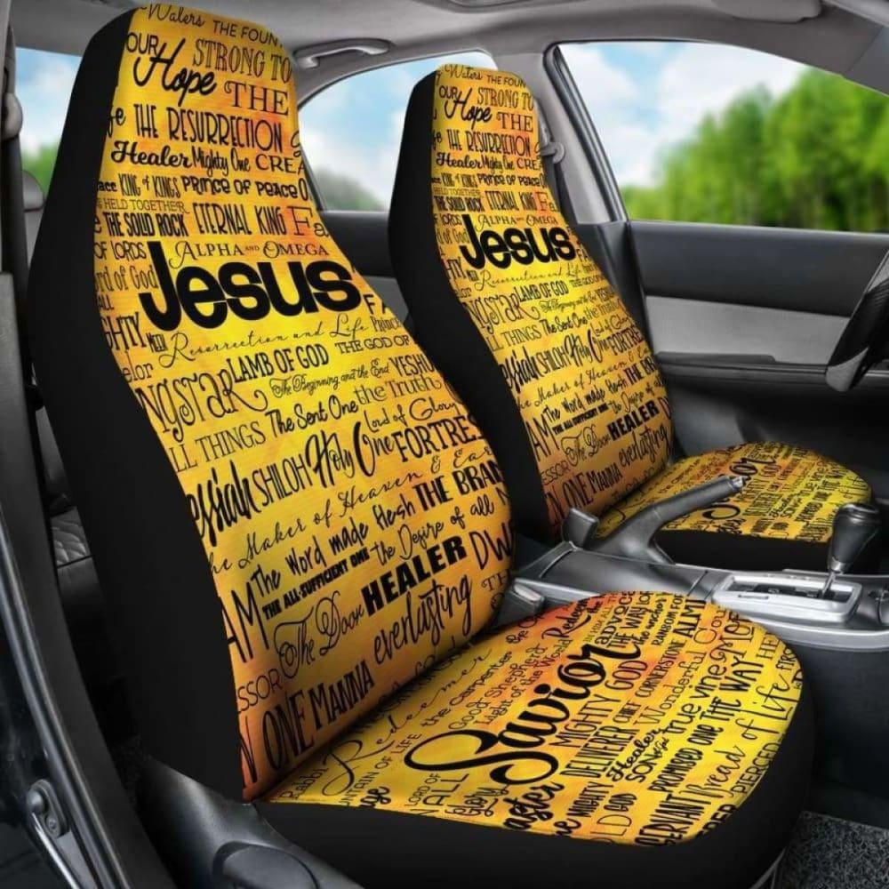 Names Of Jesus Gold Sq_Black 181703 - YourCarButBetter