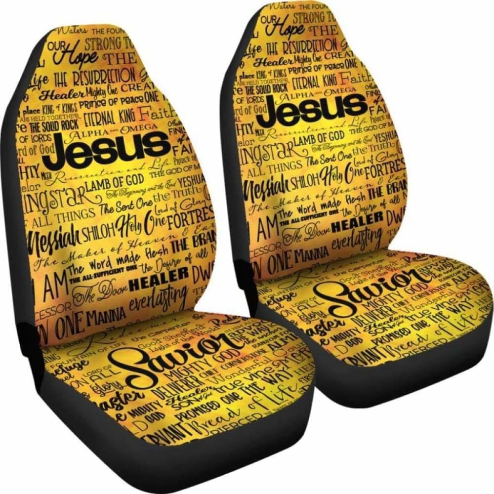 Names Of Jesus Gold Sq_Black 181703 - YourCarButBetter