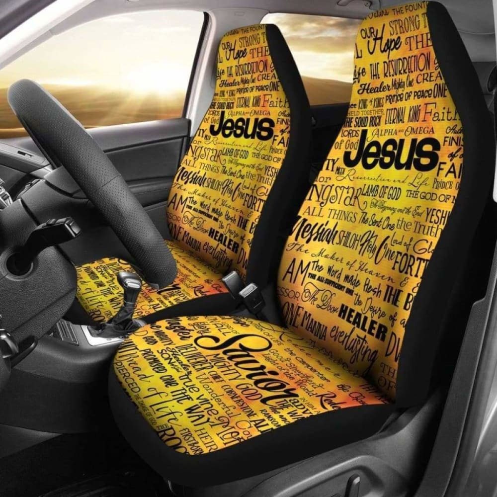 Names Of Jesus Gold Sq_Black 181703 - YourCarButBetter