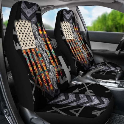 Native American Black Car Seat Cover 105905 - YourCarButBetter