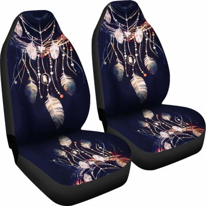 Native American Car Seat Covers - Dreamcatcher Blue Color Style - 102918 - YourCarButBetter