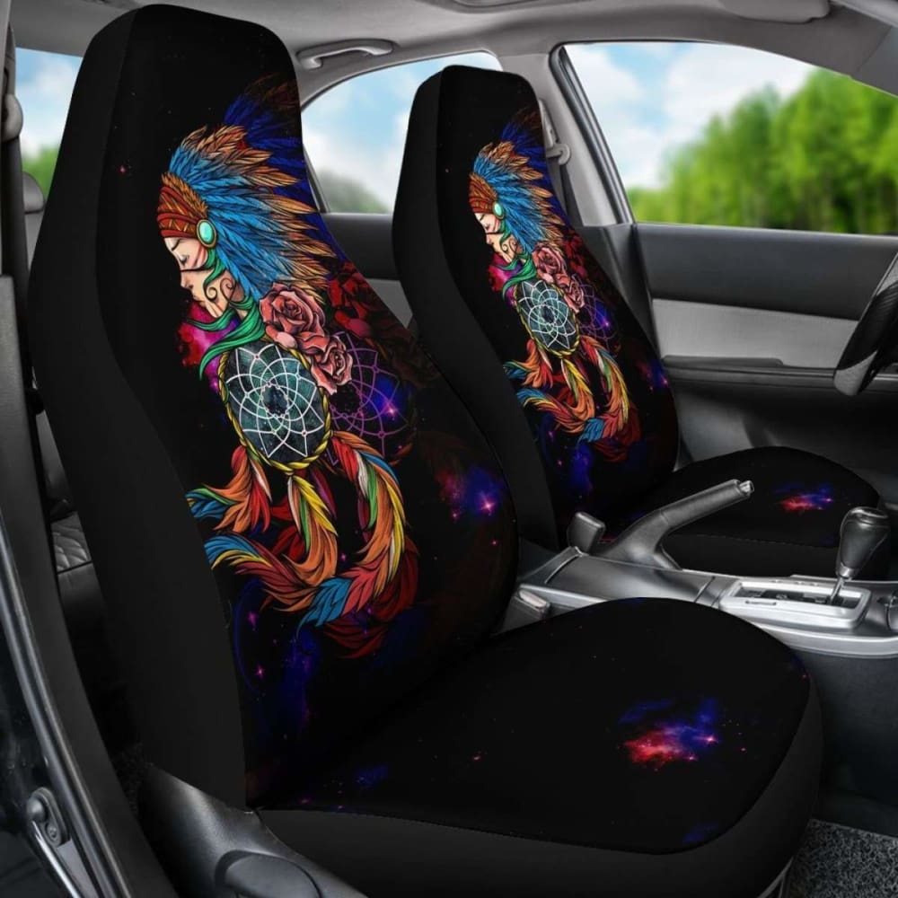 Native American Car Seat Covers - Native Girl - 105905 - YourCarButBetter