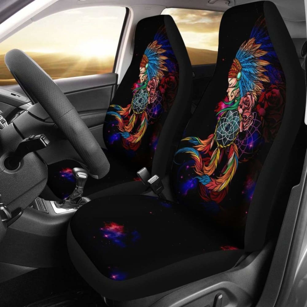 Native American Car Seat Covers - Native Girl - 105905 - YourCarButBetter