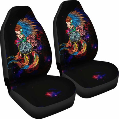 Native American Car Seat Covers - Native Girl - 105905 - YourCarButBetter