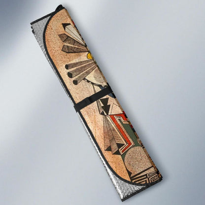 Native American Culture Pattern Auto Sun Shades 093223 - YourCarButBetter