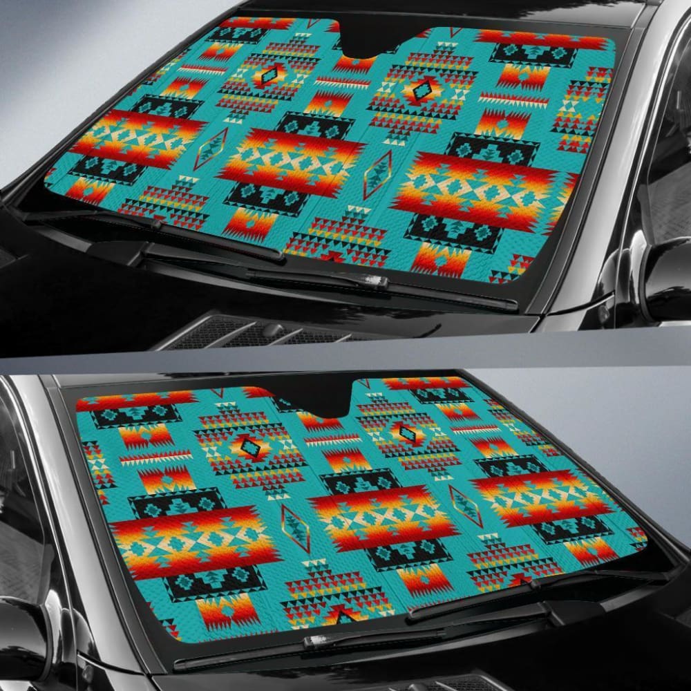 Native American Design Auto Sun Shades 093223 - YourCarButBetter