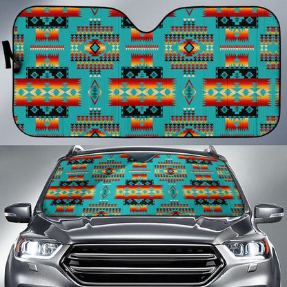 Native American Design Auto Sun Shades 093223 - YourCarButBetter