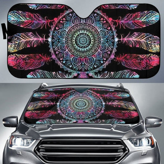Native American Dreamcatcher Auto Sun Shade 093223 - YourCarButBetter