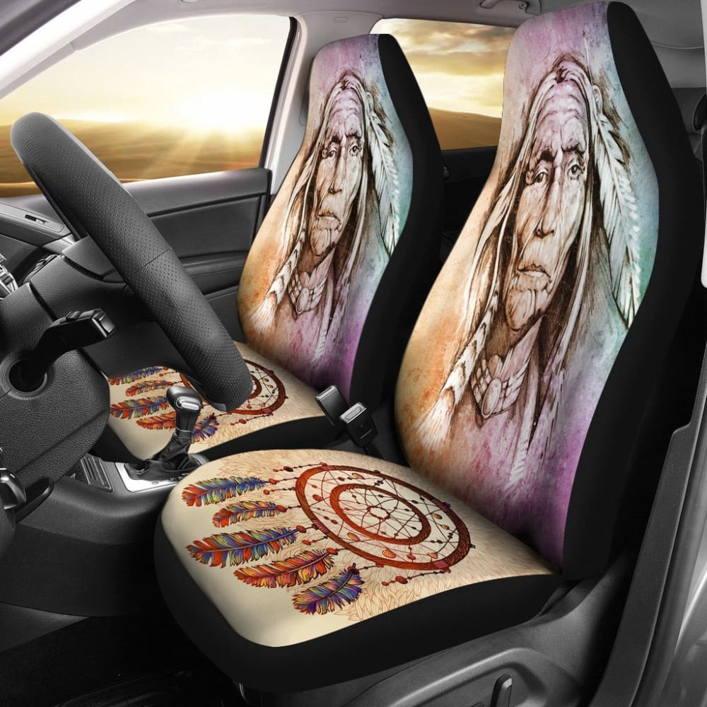 Native American Founding Father Car Seat Covers 093223 - YourCarButBetter