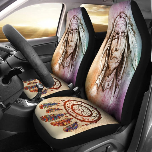Native American Founding Father Car Seat Covers 093223 - YourCarButBetter