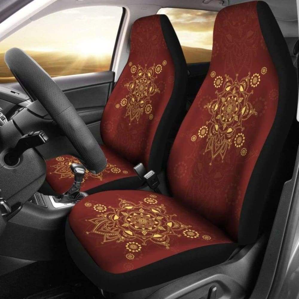 Native American Golden Pattern Car Seat Amazing 105905 - YourCarButBetter