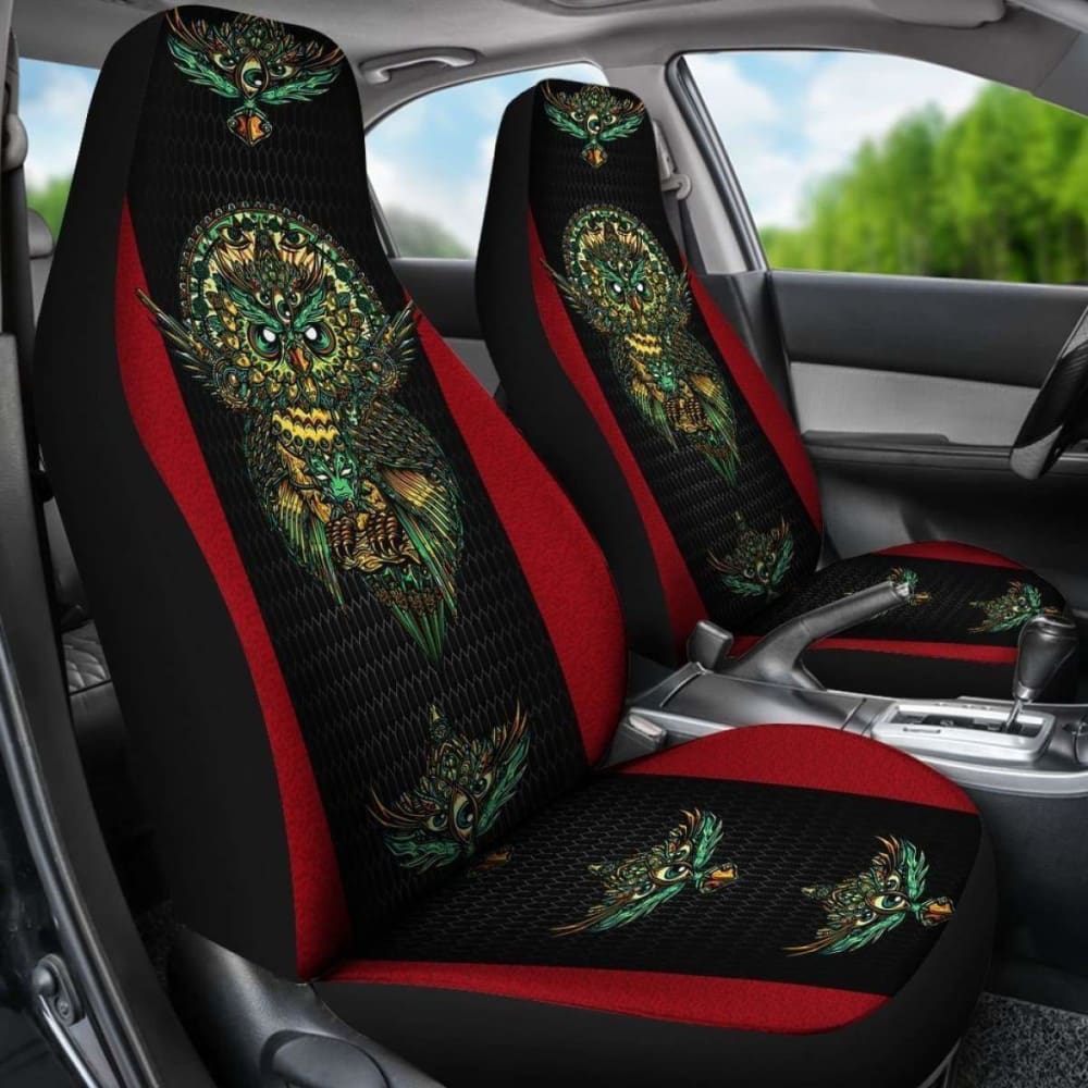 Native American Owl Printed 3D Car Seat Cover 174716